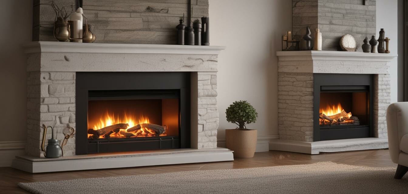 Comparison of electric and traditional fireplaces